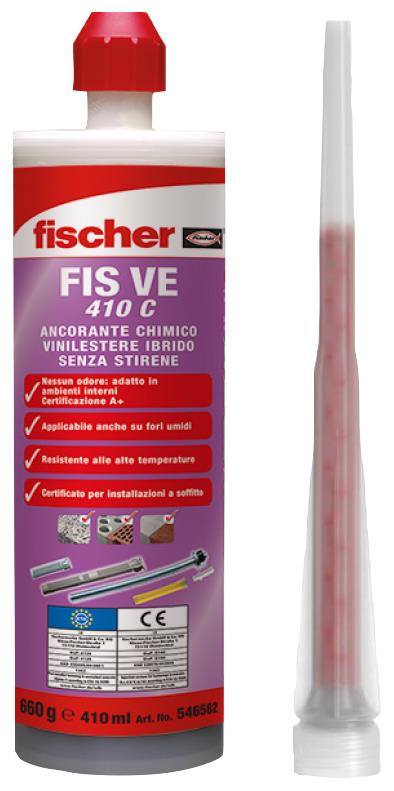 FISCHER Ancorante Chimico FIS VE 300 T Resina vinilestere ibrido senza stirene (1 Pz.)