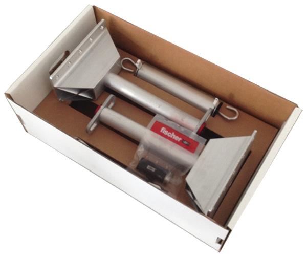 FISCHER Palo di estremità PE ALU H50 BP - Sistemi anticaduta DPI (1 Pz.)