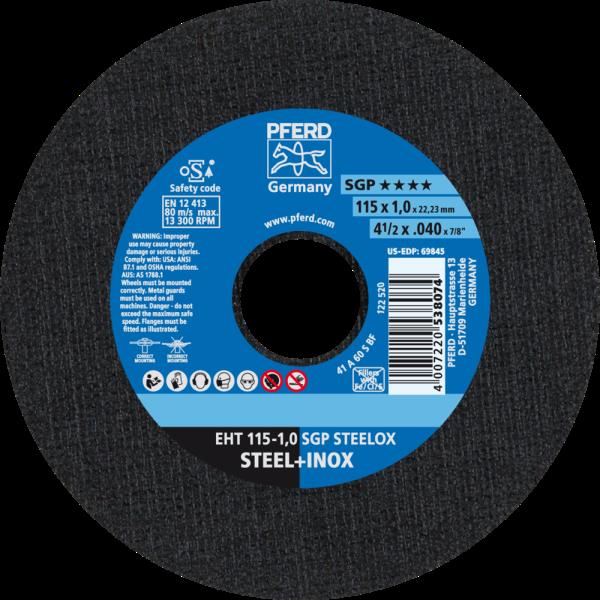 PFERD Dischi da taglio EHT 115-1,0 SGP STEELOX