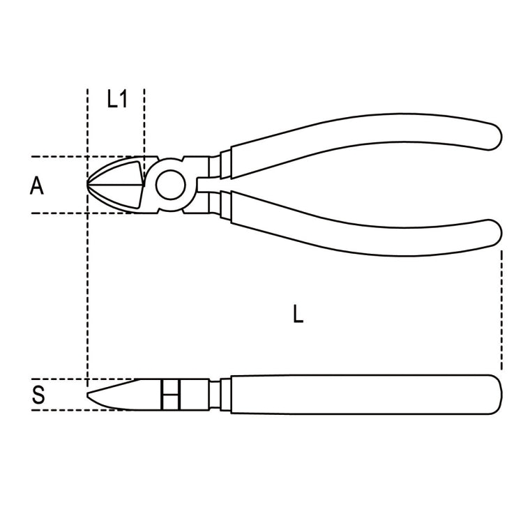 Beta Tronchesi a taglienti diagonali, cromati manici ricoperti con 2 strati di PVC antiscivolo