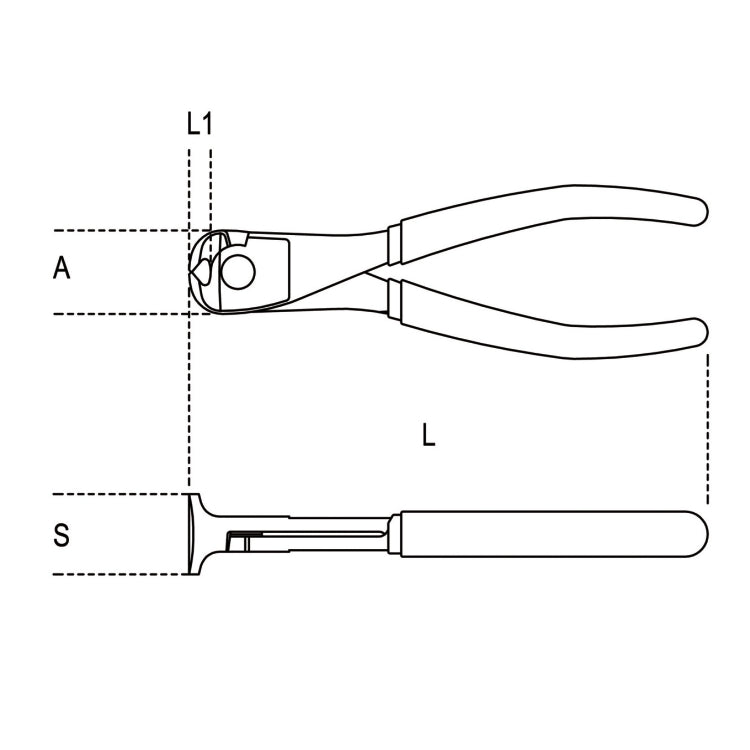Beta Tronchesi a grande effetto a taglienti frontali manici ricoperti con 2 strati di PVC antiscivolo
