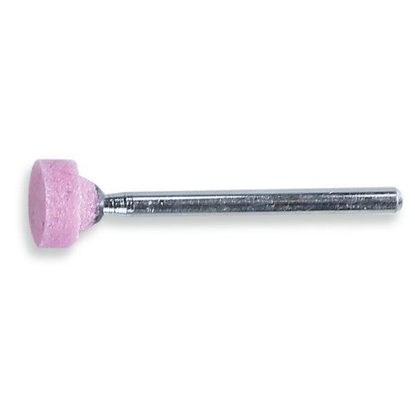 Beta Mole abrasive con gambo, granuli abrasivi di corindone rosa con legante ceramico, forma cilindrica
