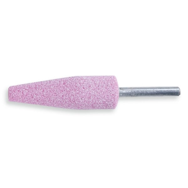 Beta Mole abrasive con gambo, granuli abrasivi di corindone rosa con legante ceramico, forma triangolare