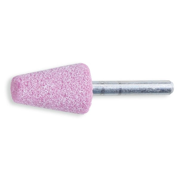 Beta Mole abrasive con gambo, granuli abrasivi di corindone rosa con legante ceramico, forma trapezoidale