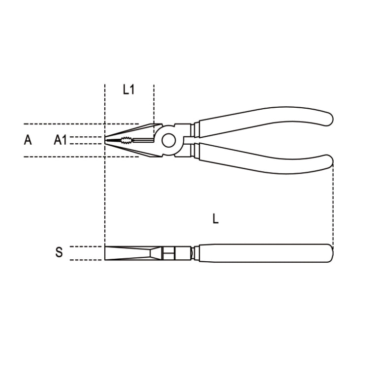 Beta Pinze universali a grande effetto, cromate manici ricoperti con 2 strati di PVC antiscivolo