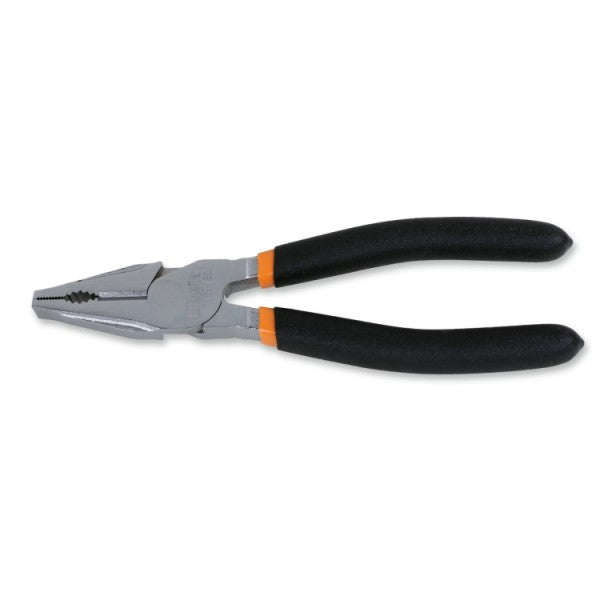 Beta Assortimento di 1 pinza universale a grande effetto, 1 pinza becchi mezzotondi lunghi, 1 tronchese e 1 pinza a cerniera chiusa cromati