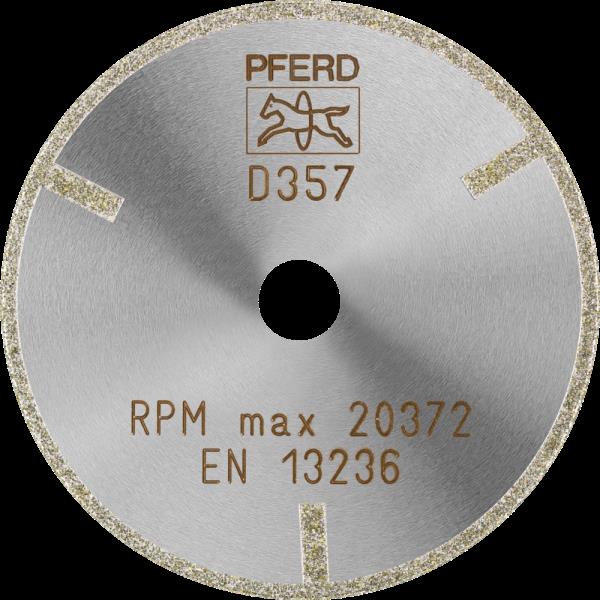 PFERD Utens. da taglio dia./CB legante galvan. D1A1R 75-2-10 D 357 GAG