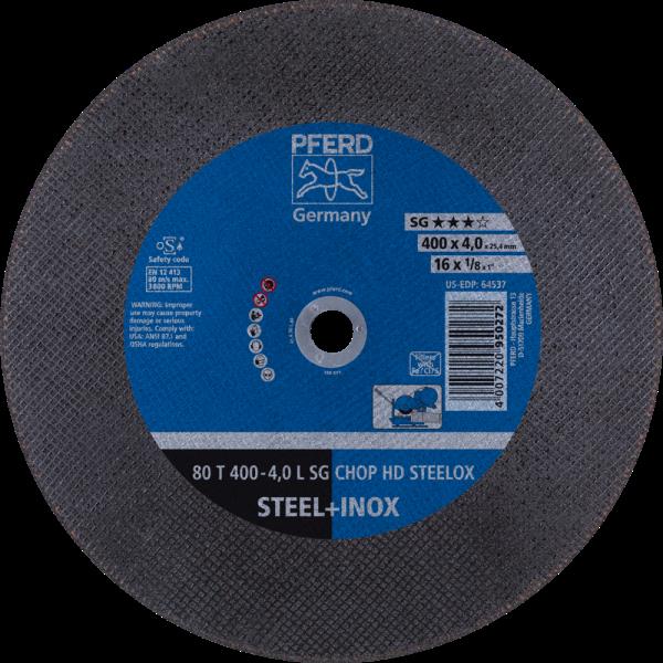 PFERD CHOPSAW dischi taglio stazionario 80 T 400-4,0 L SG CHOP HD STEELOX/25,4