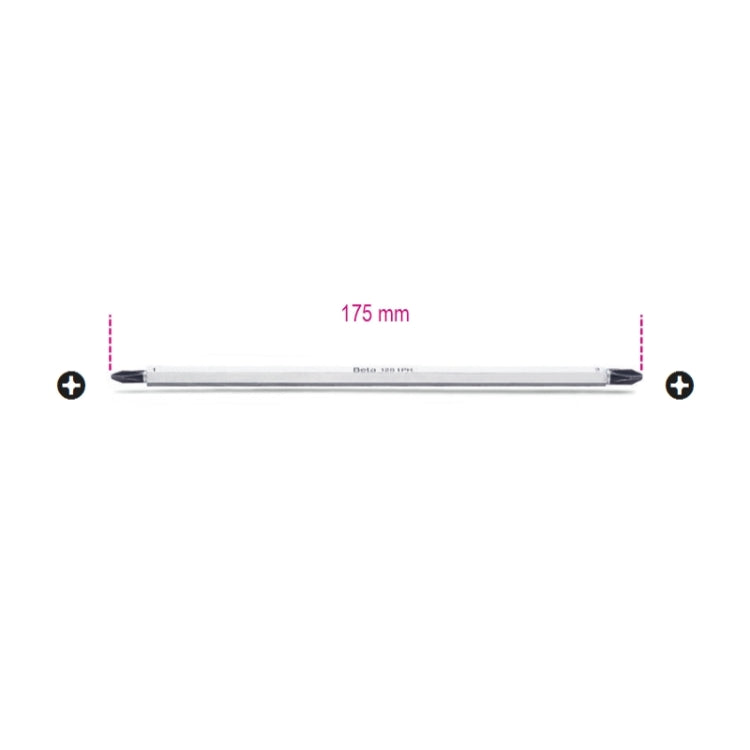 Beta Giravite bivalenti per viti con impronta a croce Phillips® cromato, punte nere