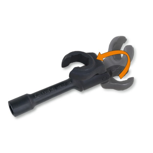 Beta Serie di 6 chiavi snodate esagonali aperte per raccordi carburante iniettori