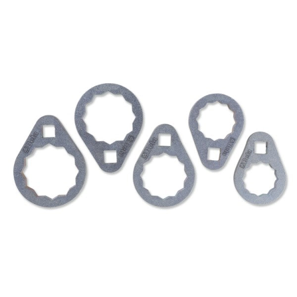 Beta Serie di 5 chiavi poligonali per cartucce filtri olio di difficile accesso