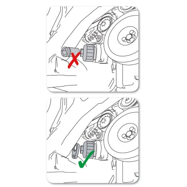 Beta Serie di 5 chiavi poligonali per cartucce filtri olio di difficile accesso