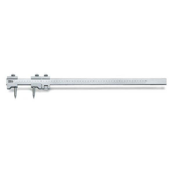 Beta Compasso a verga corpo e punte di tracciatura in acciaio temprato in astuccio rigido di materiale plastico