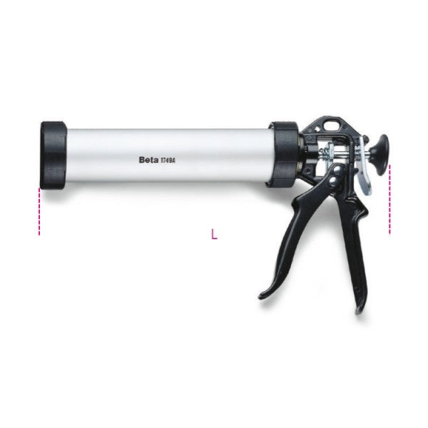 Beta Pistola per sigillante modello professionale tubo in alluminio.
