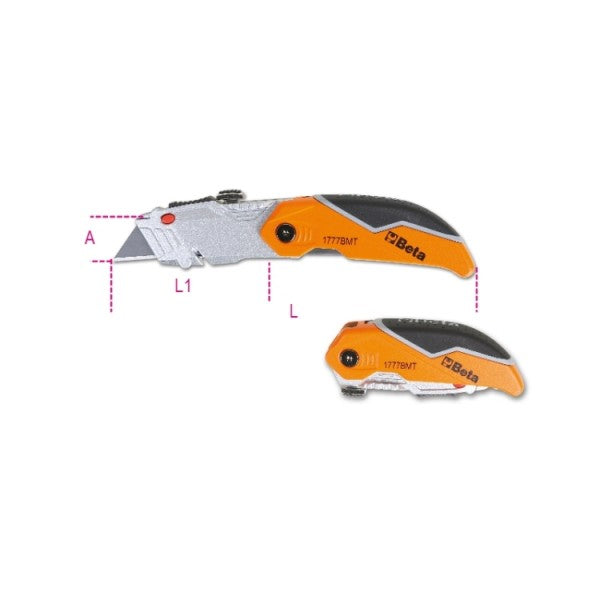 Beta Cutter a serramanico con lama trapezoidale