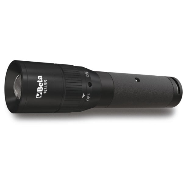 Beta Torcia LED ricaricabile con presa accendisigari cono luminoso regolabile