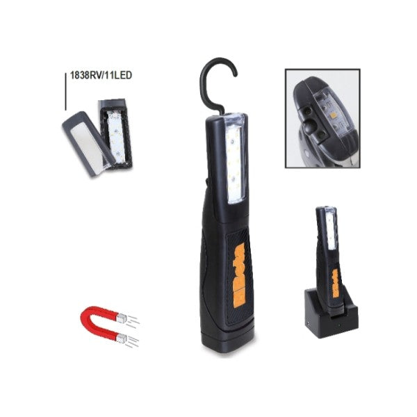 Beta Lampada ricaricabile con LED ad altissima luminosità batteria ai polimeri di litio