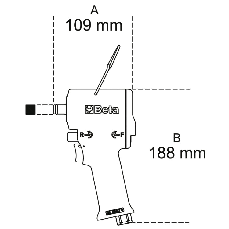 Beta Avvitatore a impulsi compatto reversibile