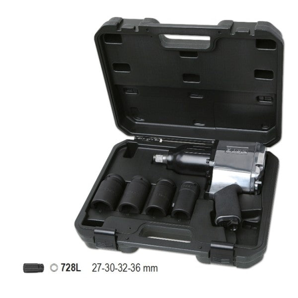Beta Assortimento di un avvitatore reversibile e quattro bussole Macchina serie lunga