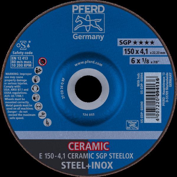 PFERD Dischi da sbavo E 150-4,1 CERAMIC SGP STEELOX