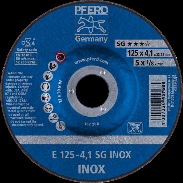 PFERD Dischi da sbavo E 125-4,1 SG INOX