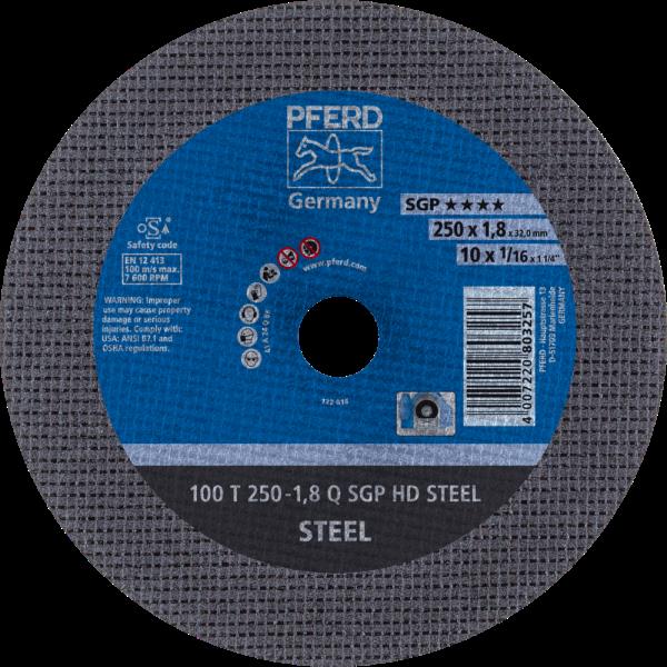 PFERD HEAVY DUTY SGP fino a diam. 2000 mm 100 T 250-1,8 Q SGP HD STEEL/32,0