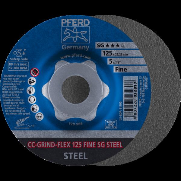 PFERD CC-GRIND (inclusi SOLID, FLEX, STRONG) CC-GRIND-FLEX 125 SG STEEL FINE