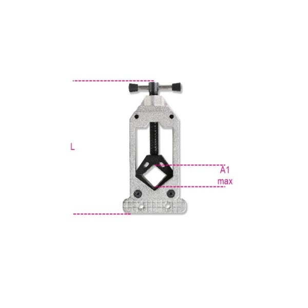Beta Attrezzo guidalama per taglio reggisella di tipo aerodinamico fino a 80 mm e taglio canotti da 1" a 1.1/2"