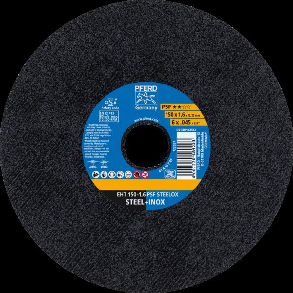 PFERD Dischi da taglio EHT 150-1,6 PSF STEELOX