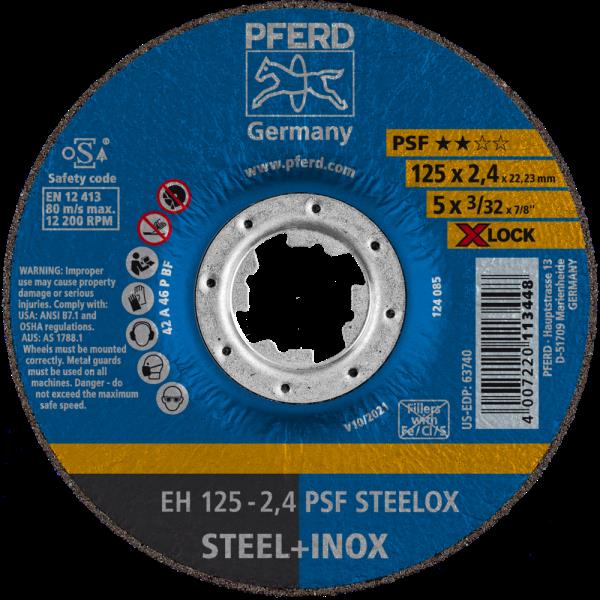 PFERD Dischi da taglio EH 125-2,4 PSF STEELOX/X-LOCK