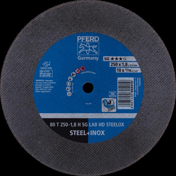 PFERD LABOR SG dischi taglio stazionario 80 T 250-1,8 H SG LAB HD STEELOX/32,0