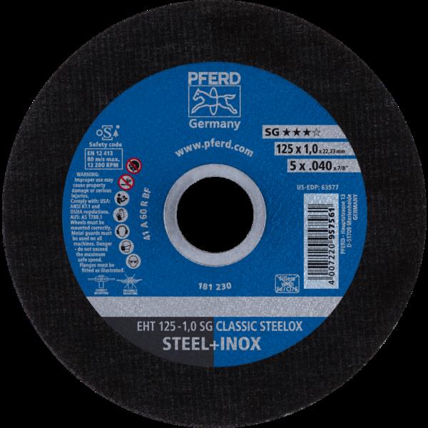 PFERD Dischi da taglio EHT 125-1,0 SG CLASSIC STEELOX
