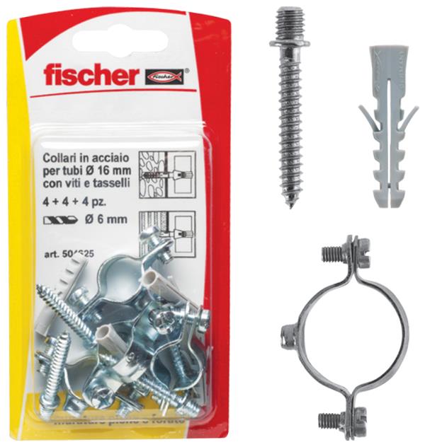 FISCHER Collari D16 K fissatubi (1 Pz.)