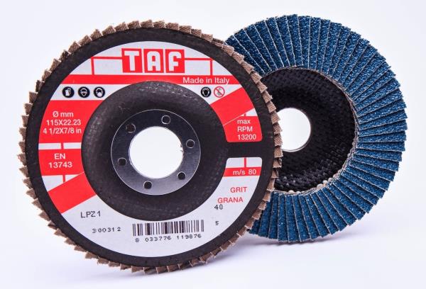 Dischi lamelle zirconio piani Linea LPZ Lunga durata ⌀ mm 125