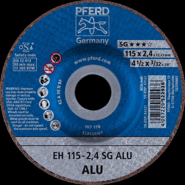 PFERD Dischi da taglio EH 115-2,4 SG ALU