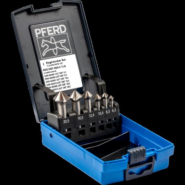 PFERD Utensili per forare e svasare SET UGT HSS DIN335 C90° 6