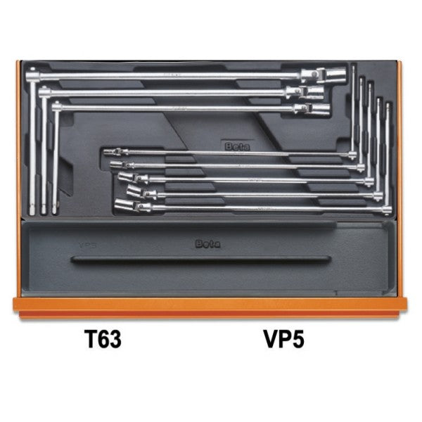 Beta Assortimento di 102 utensili per autoriparazione in termoformato rigido in ABS
