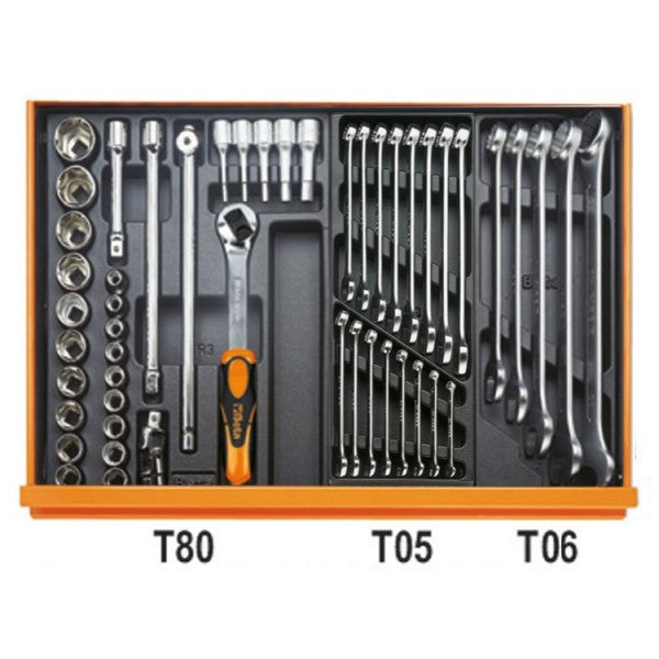 Beta Assortimento di 153 utensili per autoriparazione in termoformato rigido in ABS