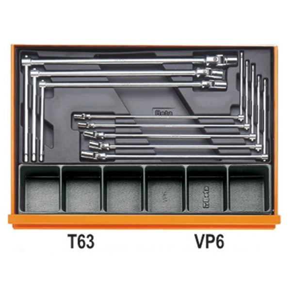 Beta Assortimento di 153 utensili per autoriparazione in termoformato rigido in ABS