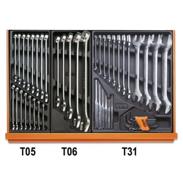 Beta Assortimento di 153 utensili per manutenzioni industriali in termoformato rigido in ABS