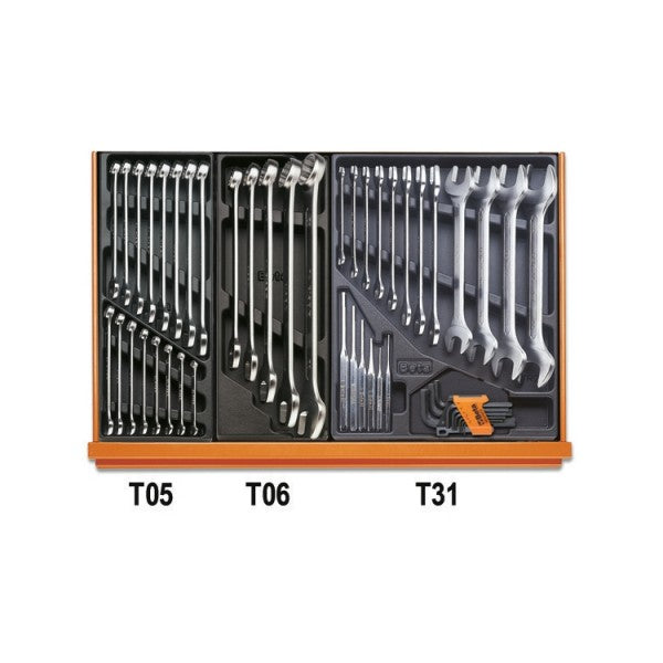 Beta Assortimento di 142 utensili per manutenzioni industriali in termoformato rigido in ABS