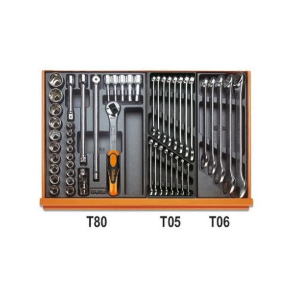 Beta Assortimento di 232 utensili per manutenzioni industriali in termoformato rigido in ABS