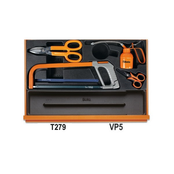 Beta Assortimento di 232 utensili per manutenzioni industriali in termoformato rigido in ABS