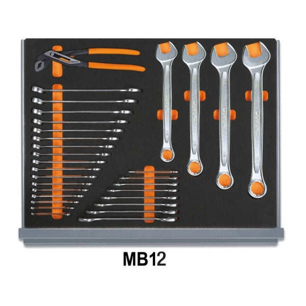 Beta Assortimento di 98 utensili per autoriparazione in vassoio morbido in EVA