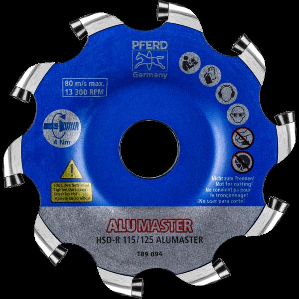 PFERD Utensili per fresatura con inserti HSD-R 115/125 ALUMASTER HICOAT