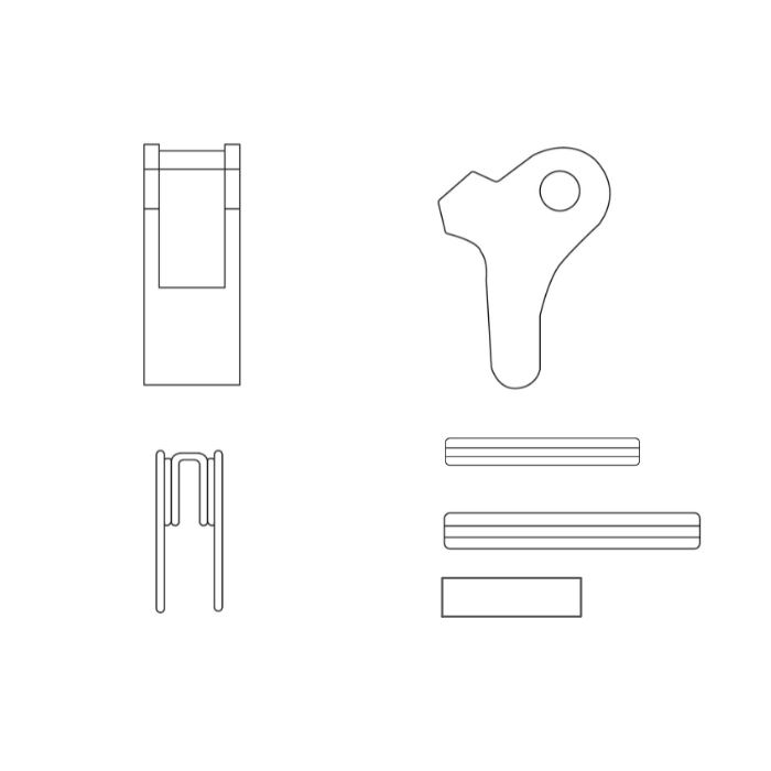 CARCANO CKSLX Kit sicura ganci self locking