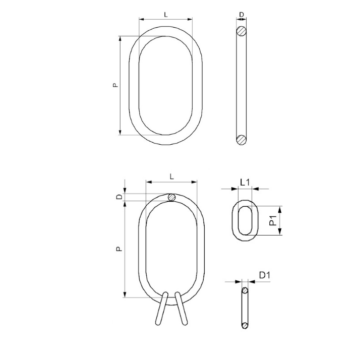 CARCANO CO-CO2 Anelloni speciali per ganci din 15401