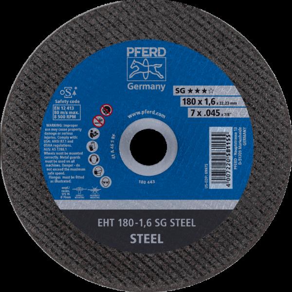 PFERD Dischi da taglio EHT 180-1,6 SG STEEL