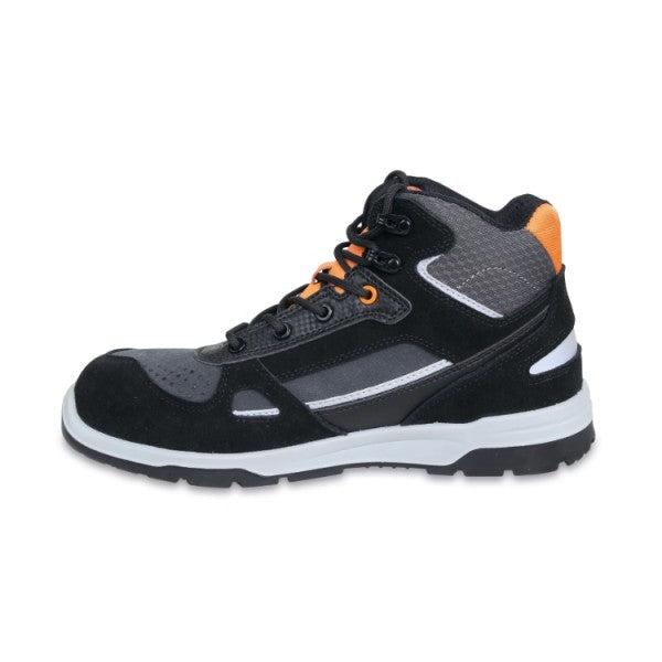 Beta Scarpe alte in pelle scamosciata e microfibra idrorepellenti con inserti in carbon