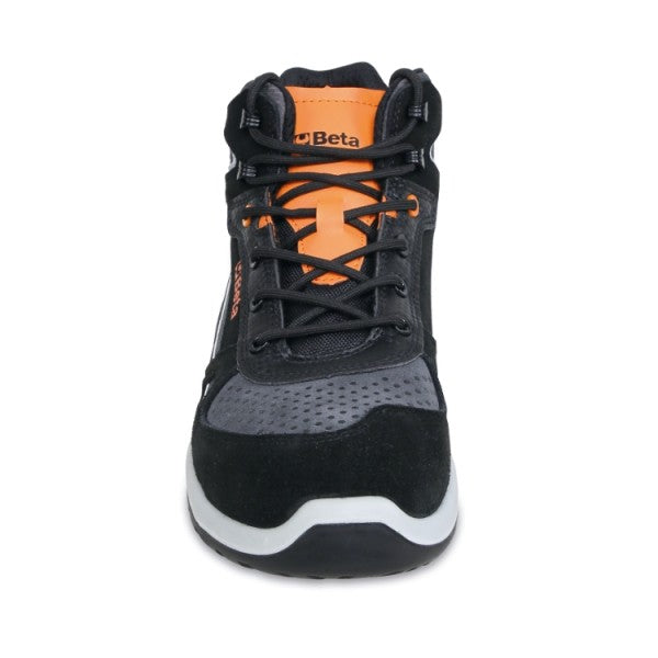 Beta Scarpe alte in pelle scamosciata e microfibra idrorepellenti con inserti in carbon